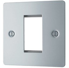LAP  1-Module Modular Faceplate Polished Chrome