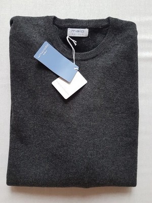 MALO--Pullover antracite Herren Wolle/Kaschmir = D(Gr.L)*=IT-XXLNEU*
