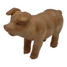 Vintage Celluloid Pig Hog Brown Miniature