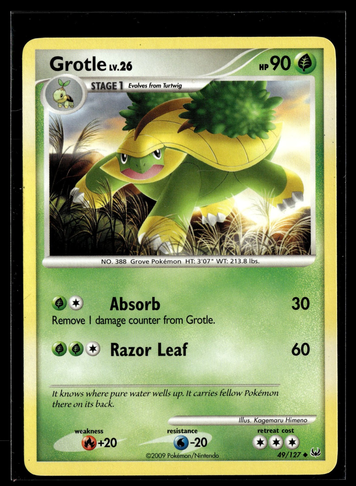 Grotle 49/127 Platinum Uncommon Pokemon