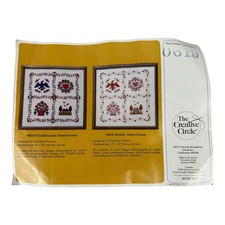VTG The Creative Circle 0619 Rustic Americana Embroidery Kit Stitchery 1985