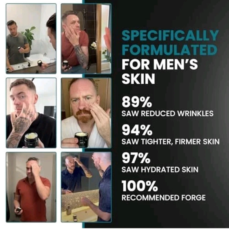 Forge Skin Men's Wrinkle Defense Beef Tallow Balm for Skin| Beef Tallow For Face - Image 4 of 4