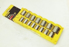 Stanley 85-731 15pc Metric Socket Set 12 Drive 12mm-26mm 12 Point