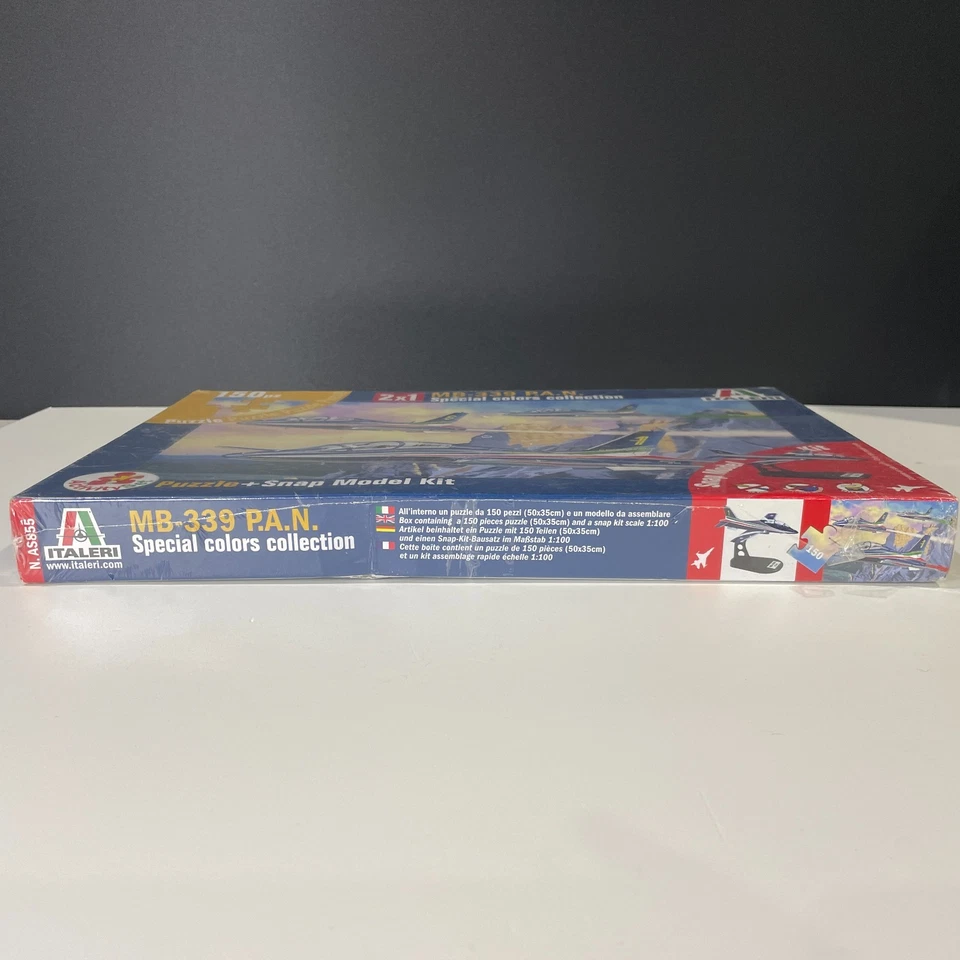 Italeri MB-339 P.A.N. Special Colors Collection 2 x 1 Puzzle + Snap Model Kit - Image 4 of 4