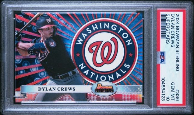 2024 Bowman Sterling Dylan Crews SuperStars Case Hit SSP SS-6 LOW POP PSA 10