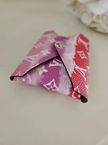 LOUIS VUITTON SMALL ESCALE POCHETTE KIRIGAMI RED/PINK POUCH ROUGE MONOGRAM - Picture 4 of 10