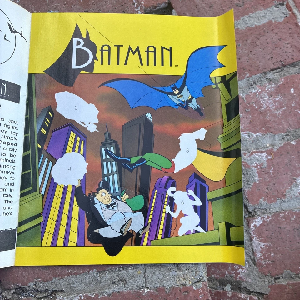 Álbum de pegatinas coleccionables Batman The Animated Series 1993 DC Comics Foto 2 de 4
