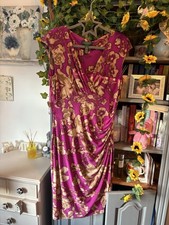 Ralph Lauren Pink Mix Stretch wrap style Dress Size 8