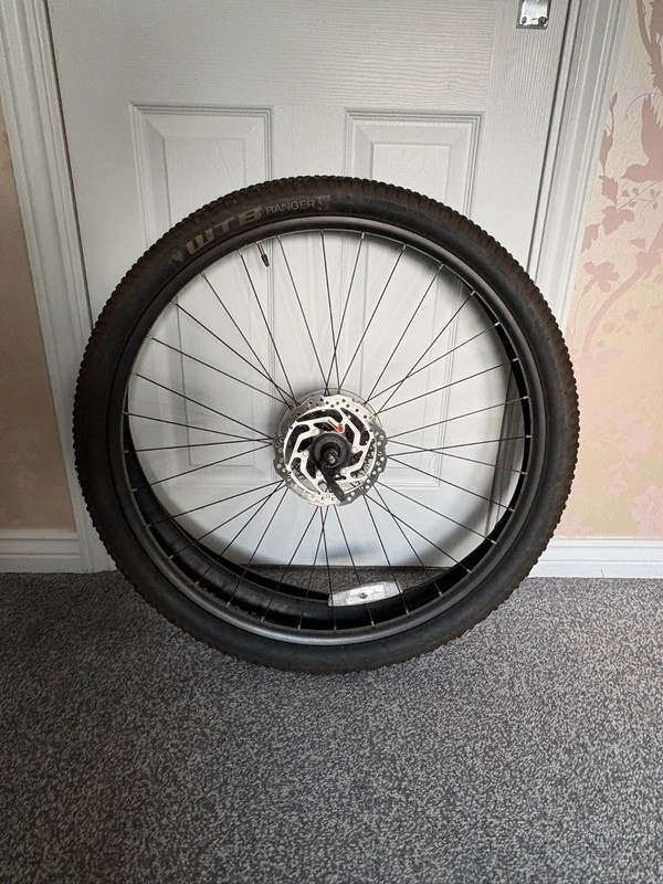 29" Rear MTB Wheel 32H - Cassette 9s 11-36T + 160mm Rotor + WTB Ranger 29x2.25