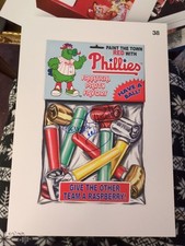 Phillie Phanatic Signed 11X14 Topps 2016 Wacky Packages PHILLIES Photo Print 