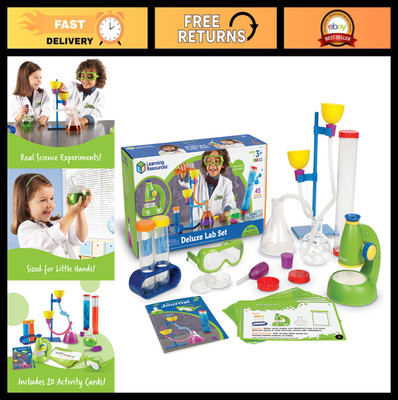 Deluxe Science Lab Set - 45 Pieces, STEM Toys for Kids 3+, Preschool Experiments