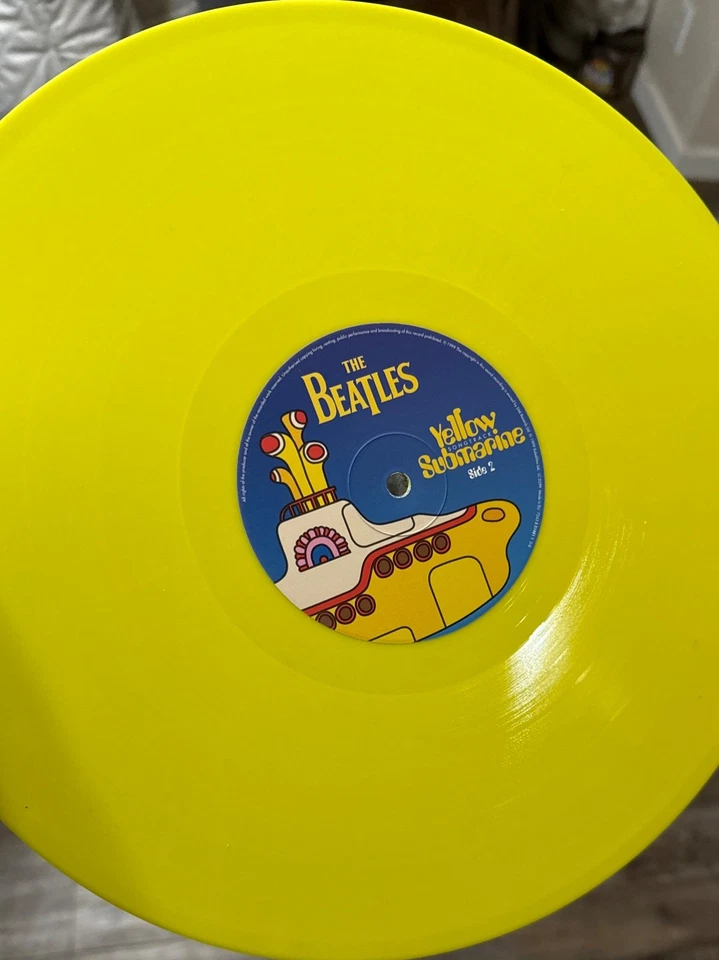 The Beatles – Yellow Submarine Songtrack (1999 UK) Yellow Vinyl LP – NM – Rare – - Image 3 of 4