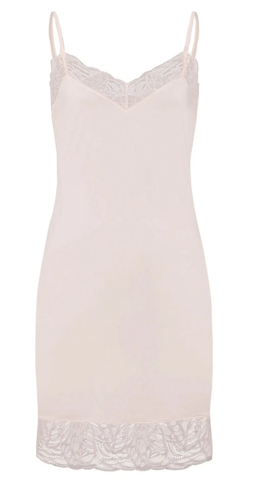 Hanro Elia Lace Trim Nightgown Salsa Rose XS $220.00 - Image 2 of 4