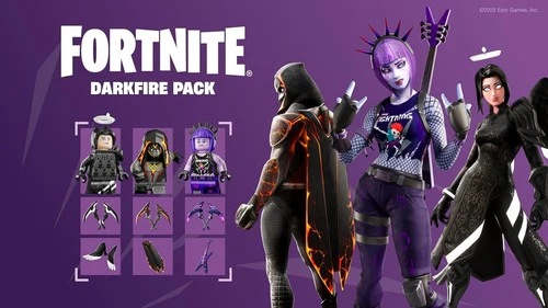 Fortnite Darkfire Ice Pack 1,000 V-Bucks 10 Cosmetics Xbox One Series X|S Code
