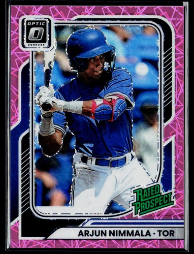 Arjun Nimmala [Blue Velocity Optic] #154 2026 Panini Donruss card