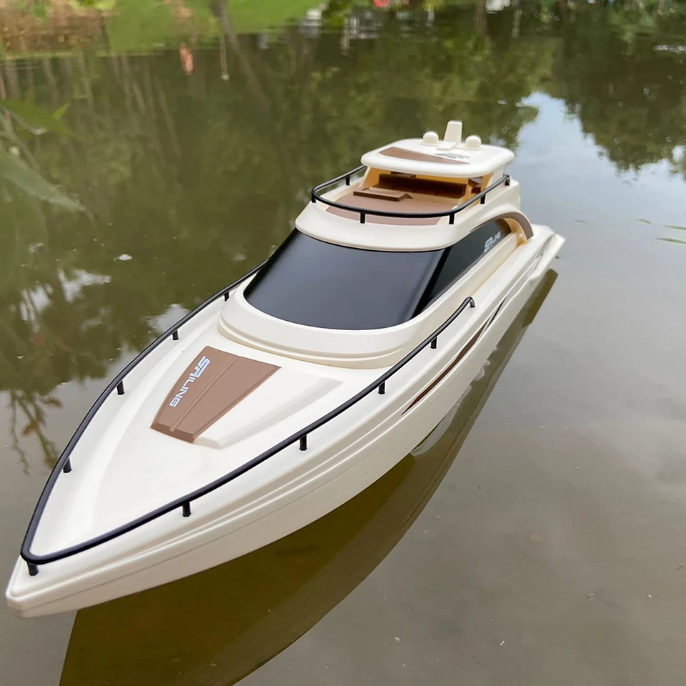 Velero eléctrico RC de 4 canales yate 15 km | h para principiantes Lake Pool escala 1 | 28 Foto 4 de 4