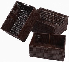 BalanceFrom Handmade Storage Baskets Organizer Bins, Set of 3