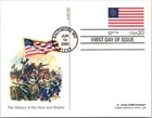 Dr Jim Stamps Fdc 20C Historic 29 Star Flag 1847 Flag 4X6 Postcard Fleetwood