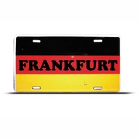 German Flag Frankfurt License Plate Germany Auto Tag German Flag Frankfurt License Plate Germany Auto Tag