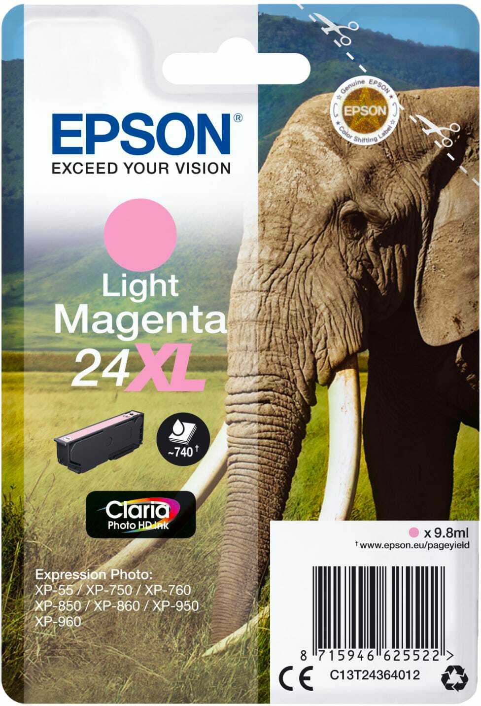 Epson Cartuccia Inkjet Magenta chiaro per modello Expression - C13T24364022
