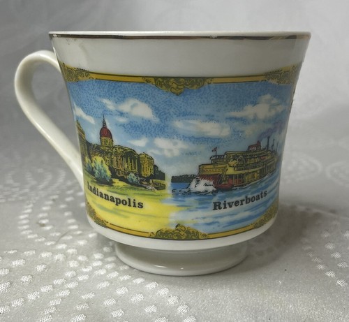 Indiana Hoosier State Indianapolis / Riverboats souvenir Lugene's Cup - Foto 2 di 3