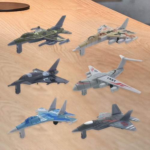6x Alloy Airplane Fighter Jet Diecast Plane Models for Collections Desktop - Picture 4 of 6