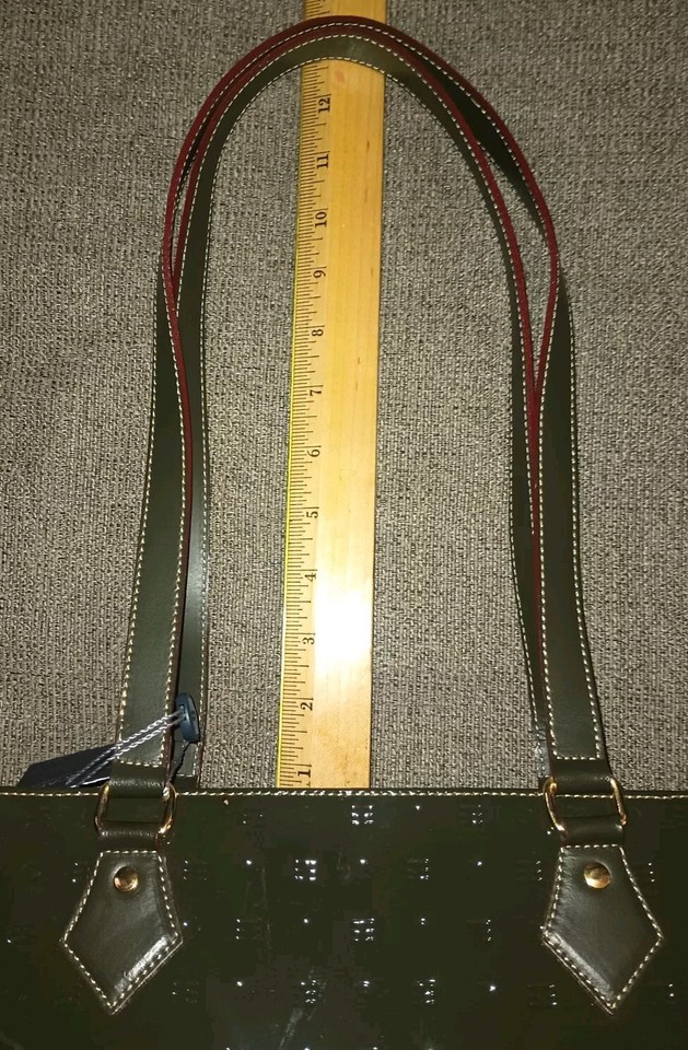 NWT Vintage Arcadia Forest Green Hand Bag Patent Leather eBay