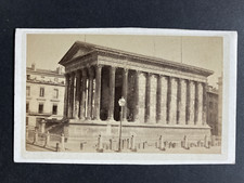 France, Nîmes, Maison Carrée, vintage albumen print, ca.1870 vintage print form