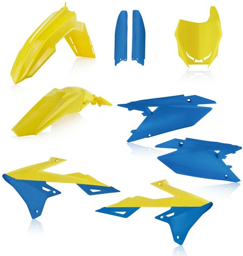 Acerbis Full Plastic Kit Suzuki '19-21 RMZ250 RMZ450 Fenders Shrouds Fork Guards - Bild 8 von 9