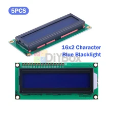5PCS LCD 1602 16x2 Character Display Module HD44780 Controller Blue Arduino LCD