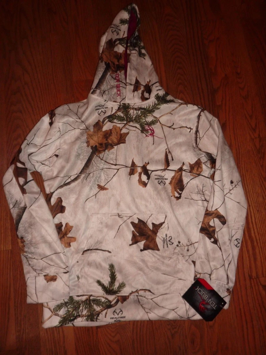 Realtree white camo hoodie clearance