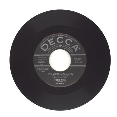 Four Aces featuring Al Alberts - The Christmas Song; Jingle Bells - 45 RPM 7''