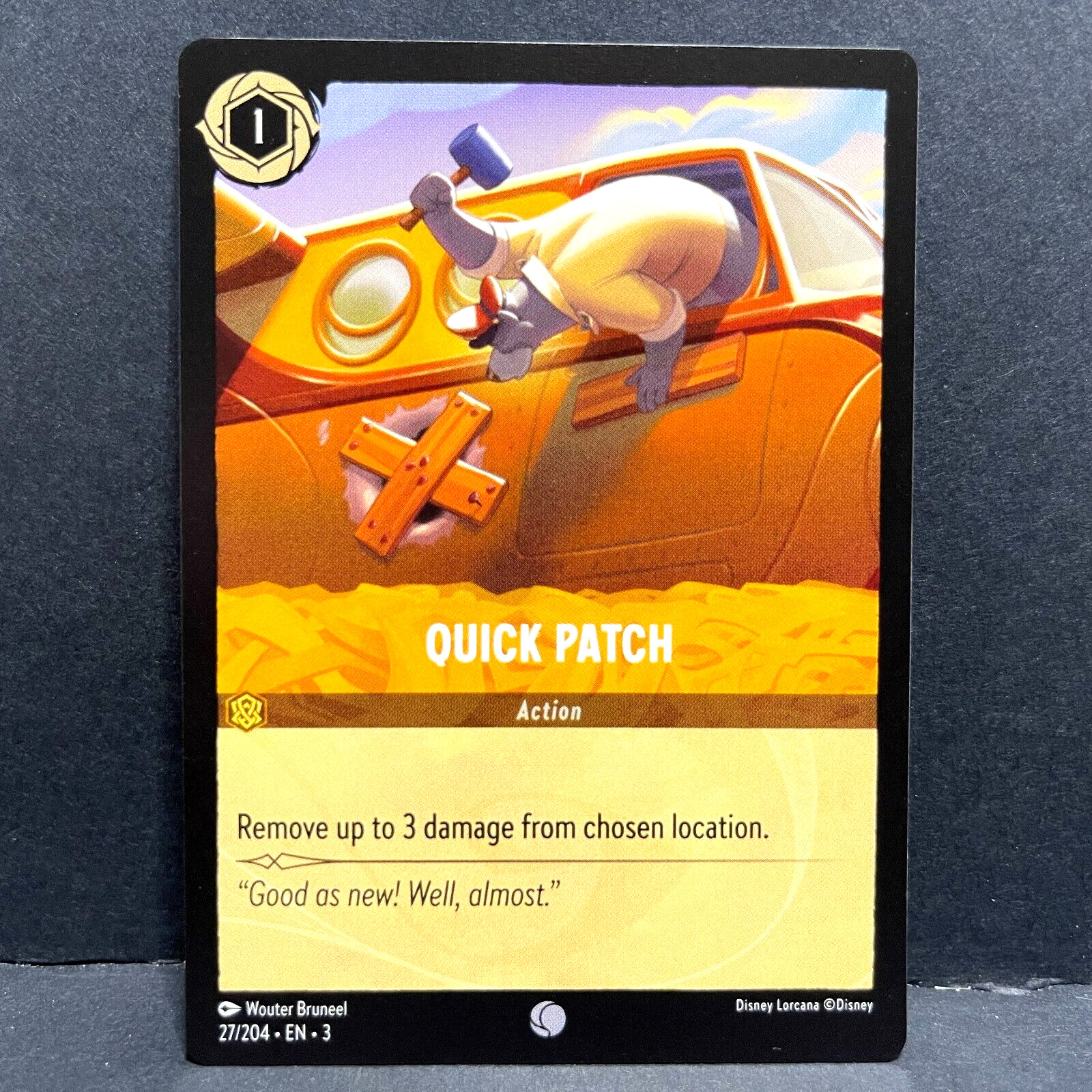 2024 DISNEY LORCANA INTO THE INKLANDS QUICK PATCH 27/204 COMMON (NON-FOIL)