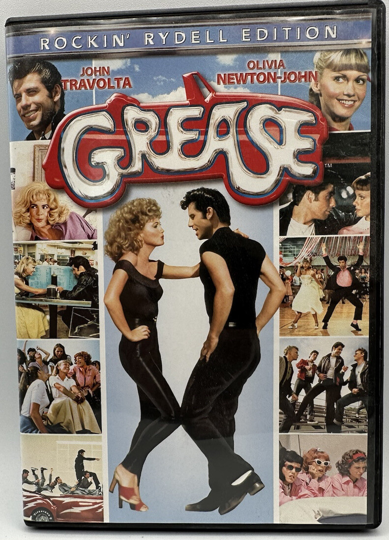 Grease DVD Widescreen Rockin’ Rydell Edition John Travolta Olivia Newton John