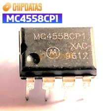 1PCS New  MC4558CP1 DIP8 WIDE BANDWIDTH DUAL BIPOLAR OPERATIONAL AMPLIFIERS