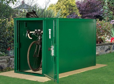 metal bike shed for 2 bikes