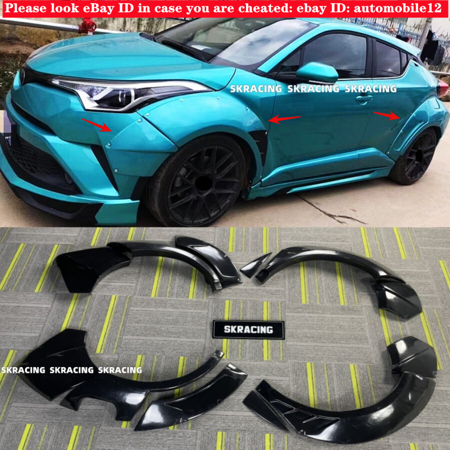 For Toyota C-HR CHR 2018-2020 Unpainted ABS Wheel Arch