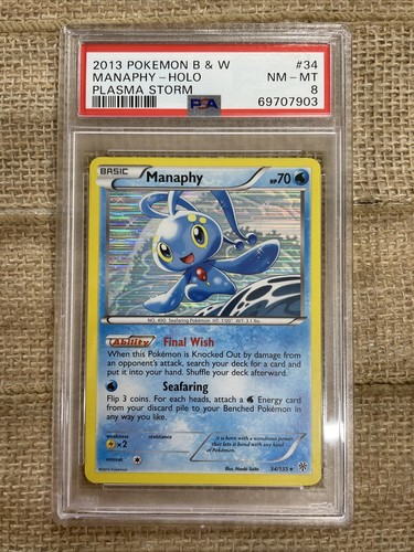 Manaphy graded PSA 8 for sale on eBay