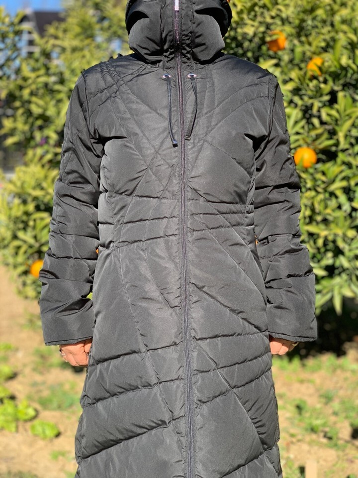 Rare Vtg Moncler Goose Down Puffer Long Jacket Quilted Piumino Size 1 S