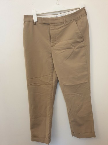 Zara Mens Long Brown Chinos pants Size 