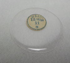 GLASS POCKET WATCH CRYSTAL HUNTER CASE SIZE 15 12/16 H 8 REPLACEMENT PART 69