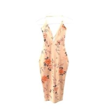 Prettylittlething NWT Women’s UK 10 US 6 Floral Bodycon Dress MIDI Bloomcore