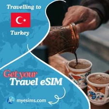 Turkey eSIM 1GB-20GB: Türkiye Travel Data Roaming eSIM Internet Connectivity 5G