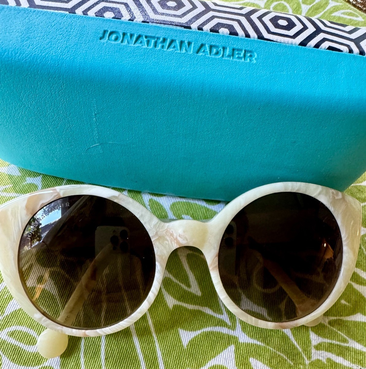 Jonathan Adler Sunglasses Monte Carlo in Bone Marble | eBay display picture 1