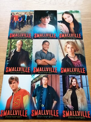 Smallville Season 1 Preview Promo Trading Card Set Of 9 Cards