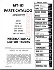 Scout Parts Manual International Trucks Service Shop Catalog Book Mt113 61-68