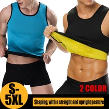 Mens Body Shaper Vest Abs Belly Chest Compression Shirt Slimming Tank Top Girdle