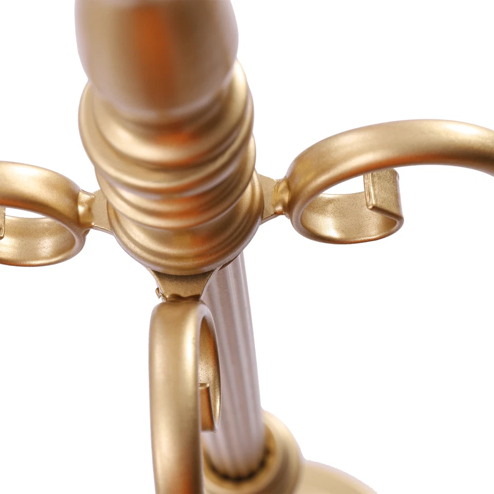 Candelabro antiguo de 50" 5 brazos soporte para velas mesa de boda centros de mesa dorados Foto 3 de 4