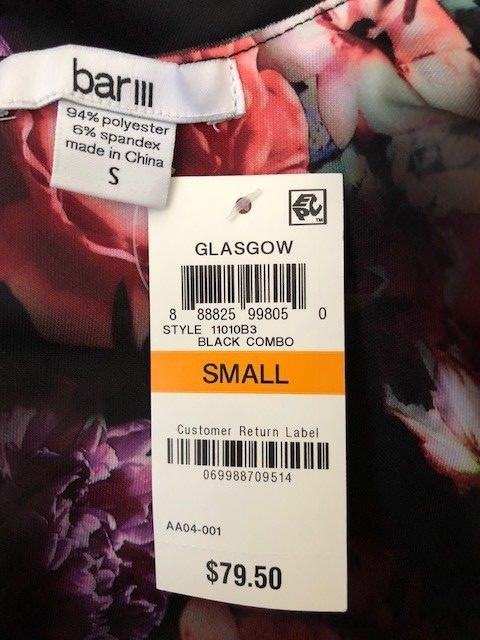 Women's NWT Bar III Floral Printed Cap Sleeve Dress Size Small | eBay