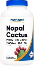 Nutricost Nopal Cactus (2000mg) 180 Vegan Capsules - Prickly Pear Cactus